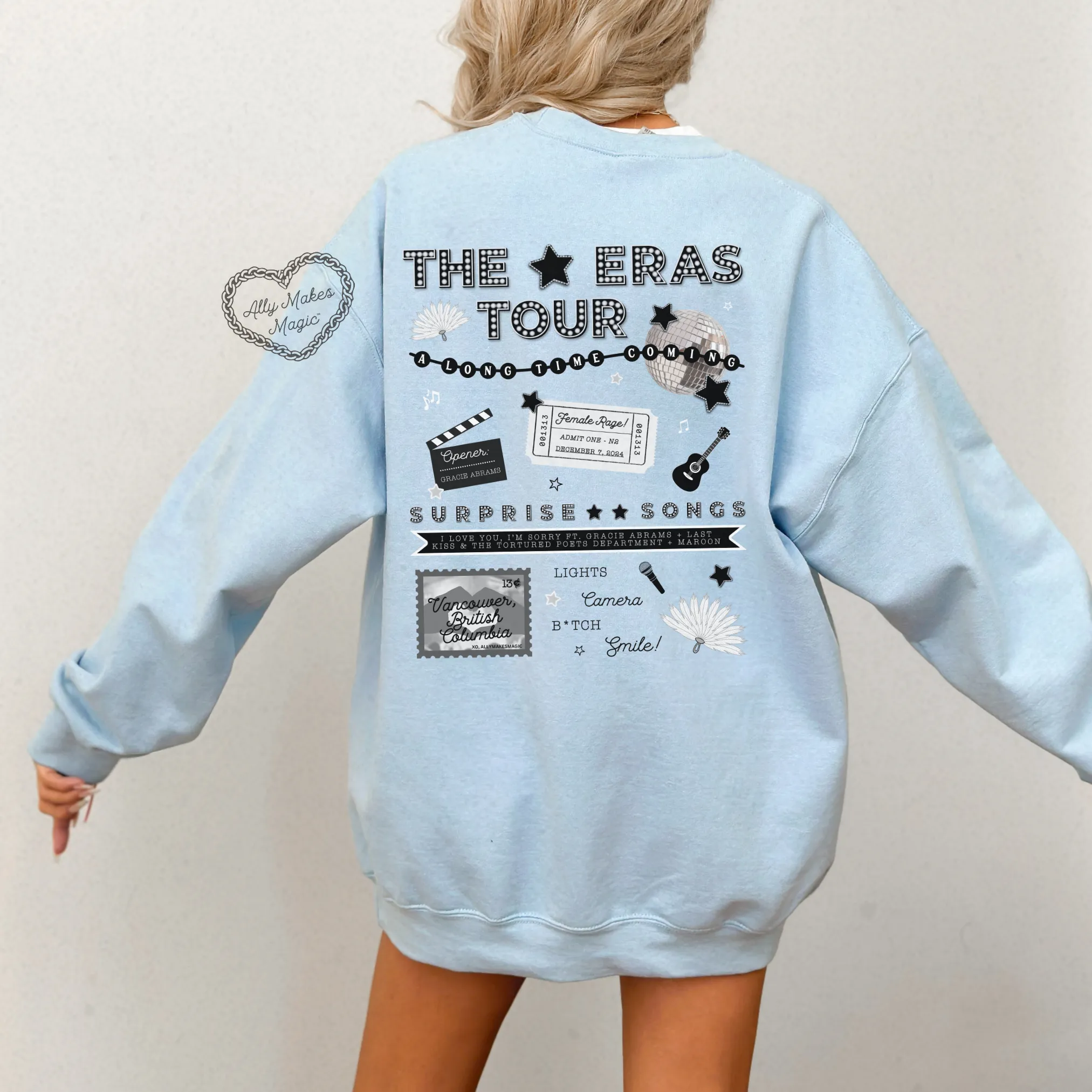 eras tour night sweater | gildan *custom* sold by Ally Makes Magic product image thumbnail 4