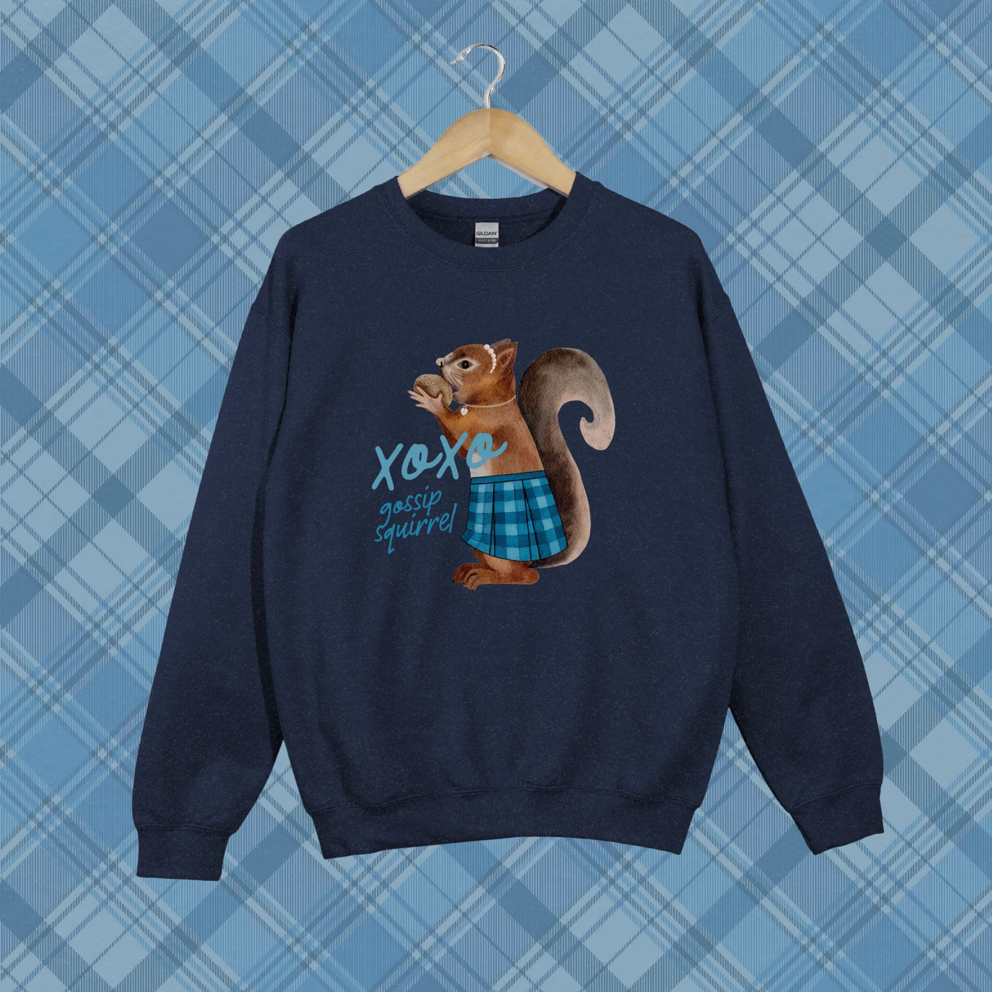 gossip squirrel sweater sold by Ally Makes Magic