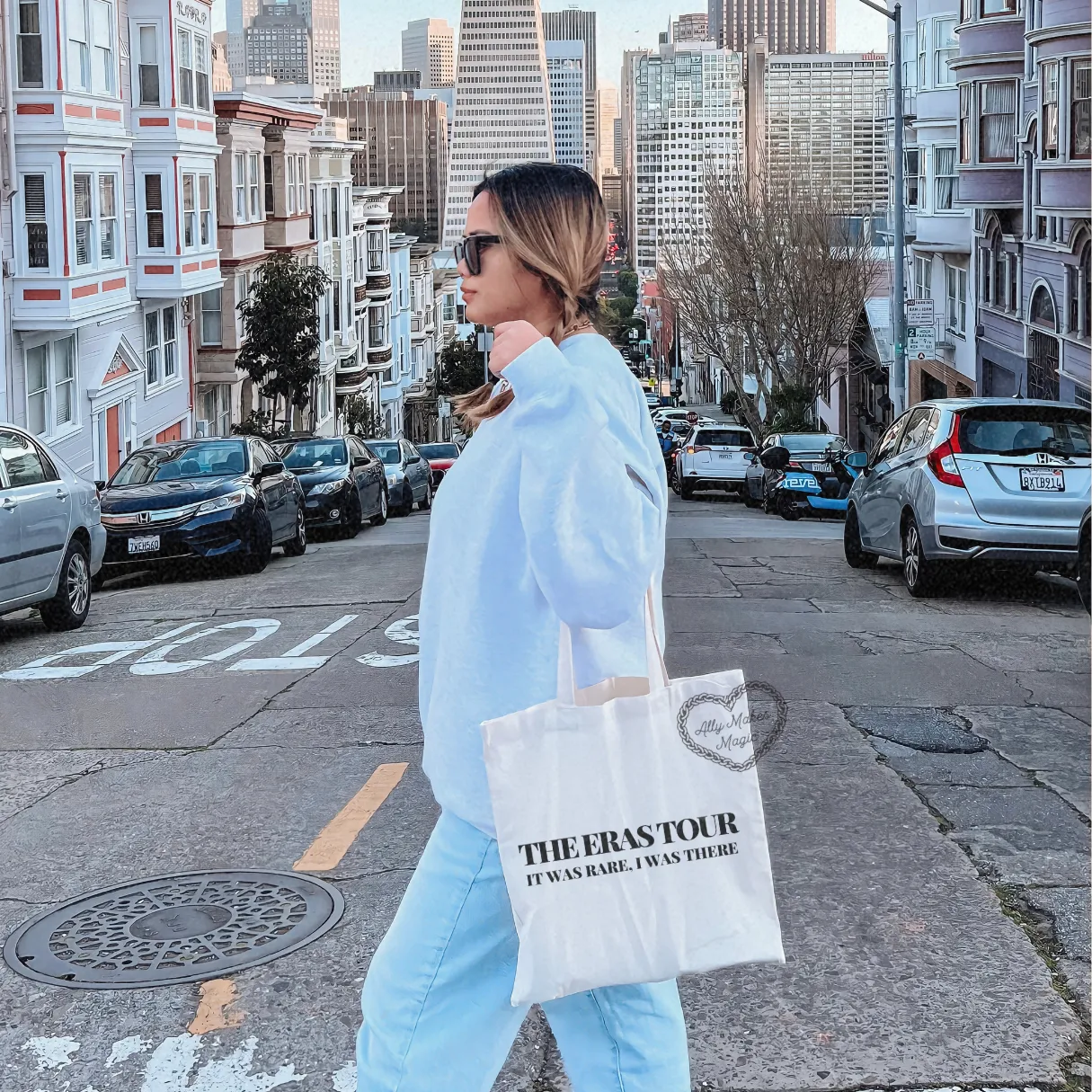 sydney night 3 tote bag sold by Ally Makes Magic product image thumbnail 2