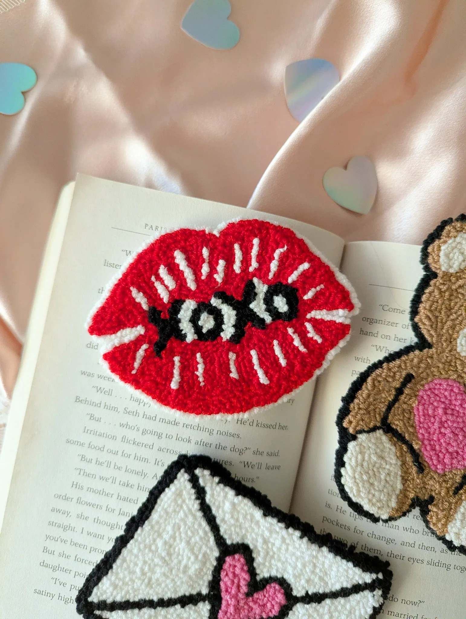to love, love... mug rugs sold by Ally Makes Magic product image thumbnail 4