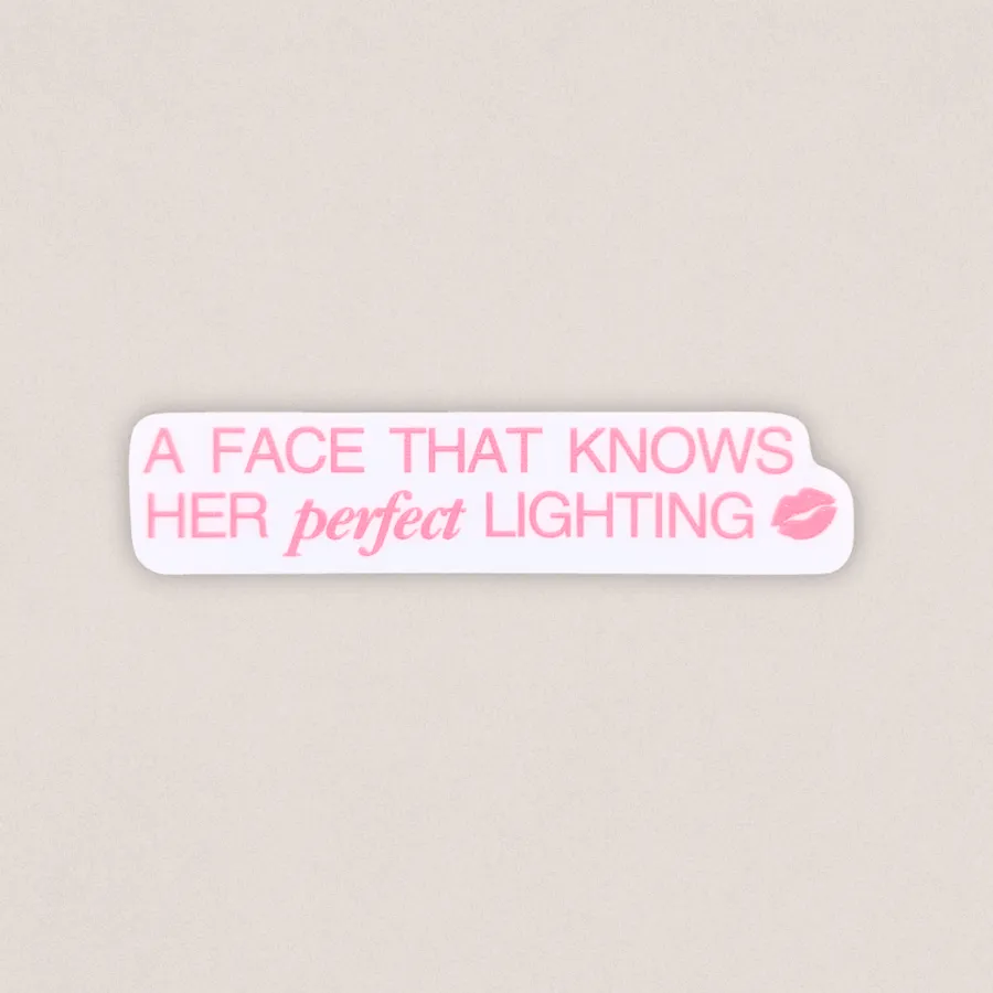 perfect lighting decal sticker sold by Ally Makes Magic product image thumbnail 2