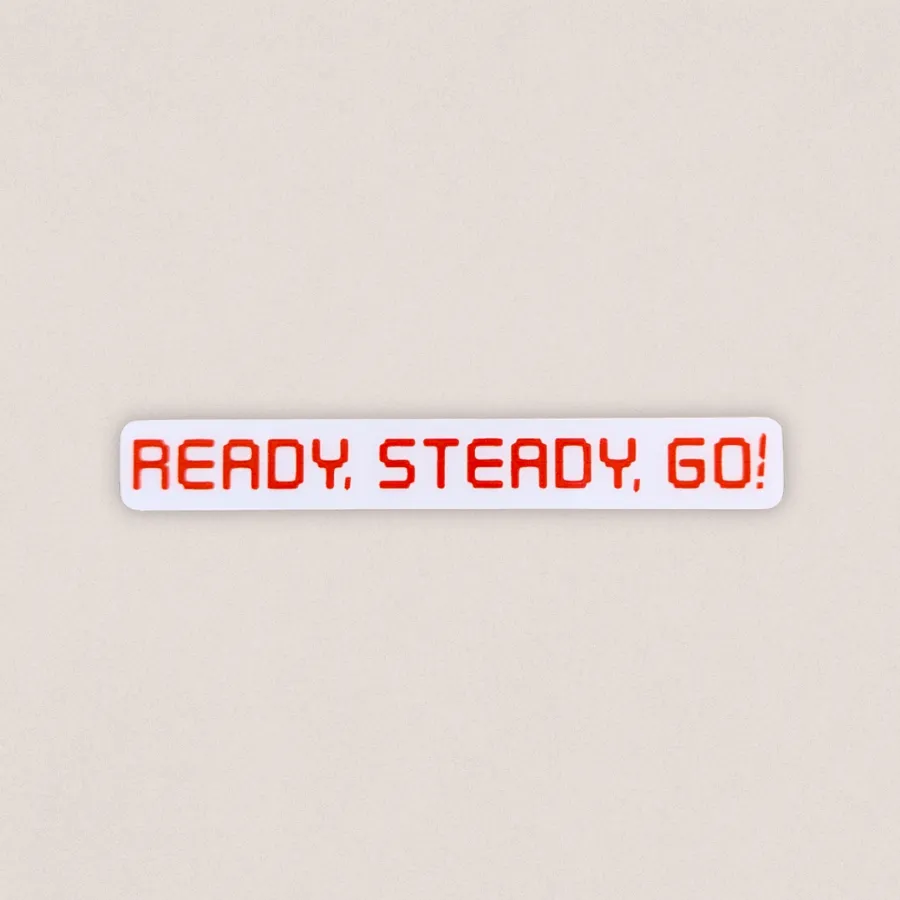 ready-steady-go! decal sticker sold by Ally Makes Magic product image thumbnail 3