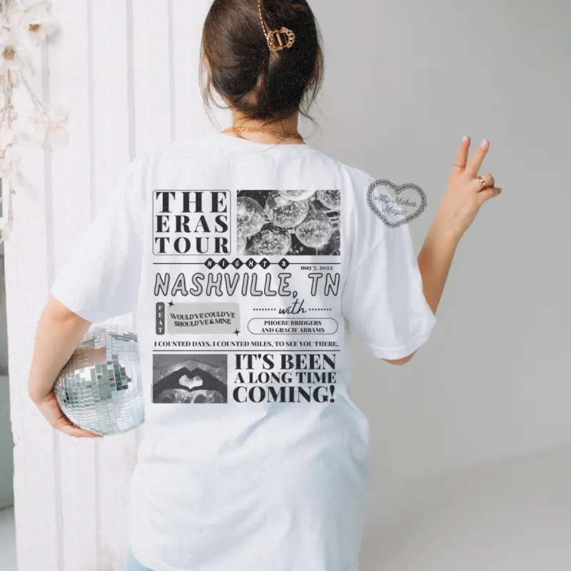 nashville night 3 t-shirt | comfort colors sold by Ally Makes Magic