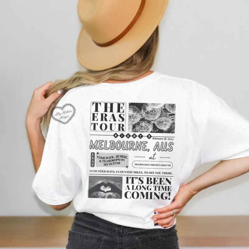 melbourne night 3 tee | comfort colors sold by Ally Makes Magic