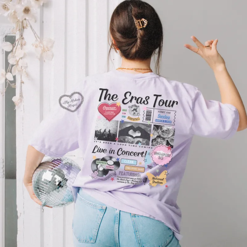 singapore night 2 retro tee | comfort colors sold by Ally Makes Magic