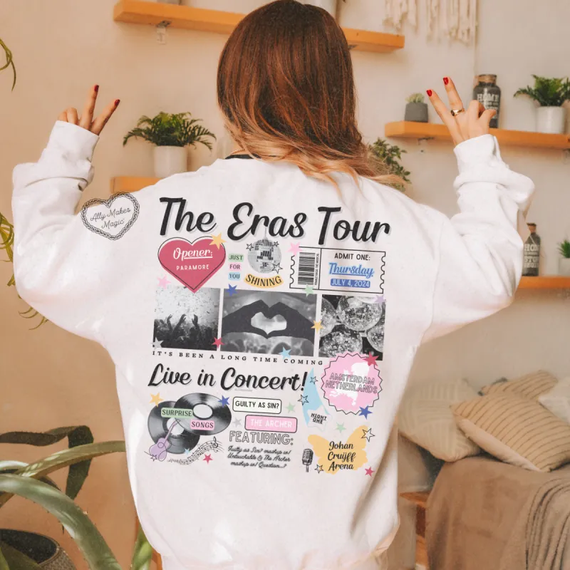 amsterdam night 1 retro sweater | gildan sold by Ally Makes Magic