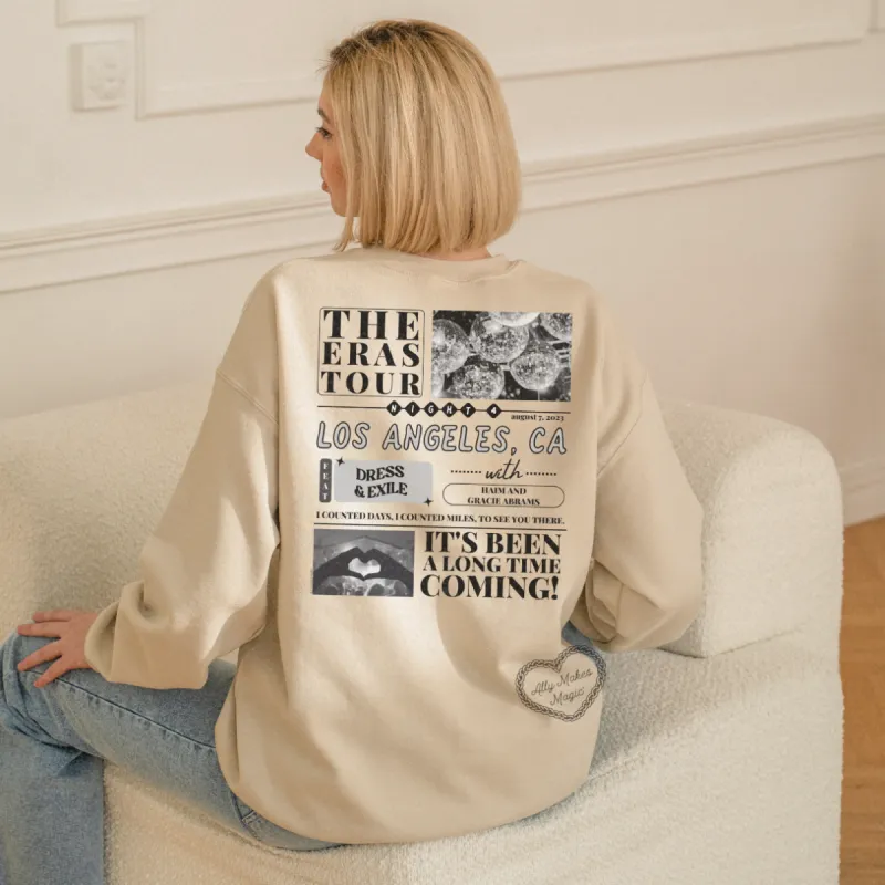 los angeles night 4 sweater | gildan sold by Ally Makes Magic