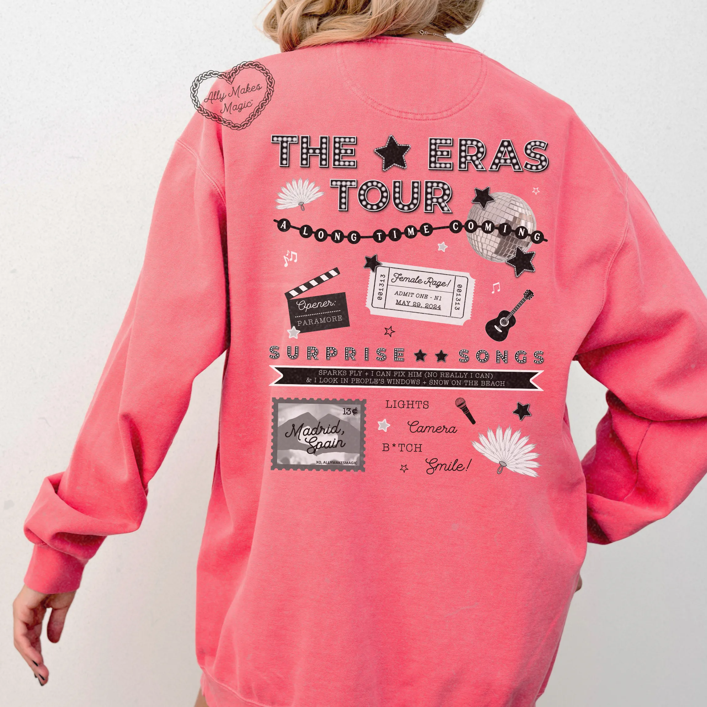 madrid night 1 pullover | comfort colors (tortured) sold by Ally Makes Magic