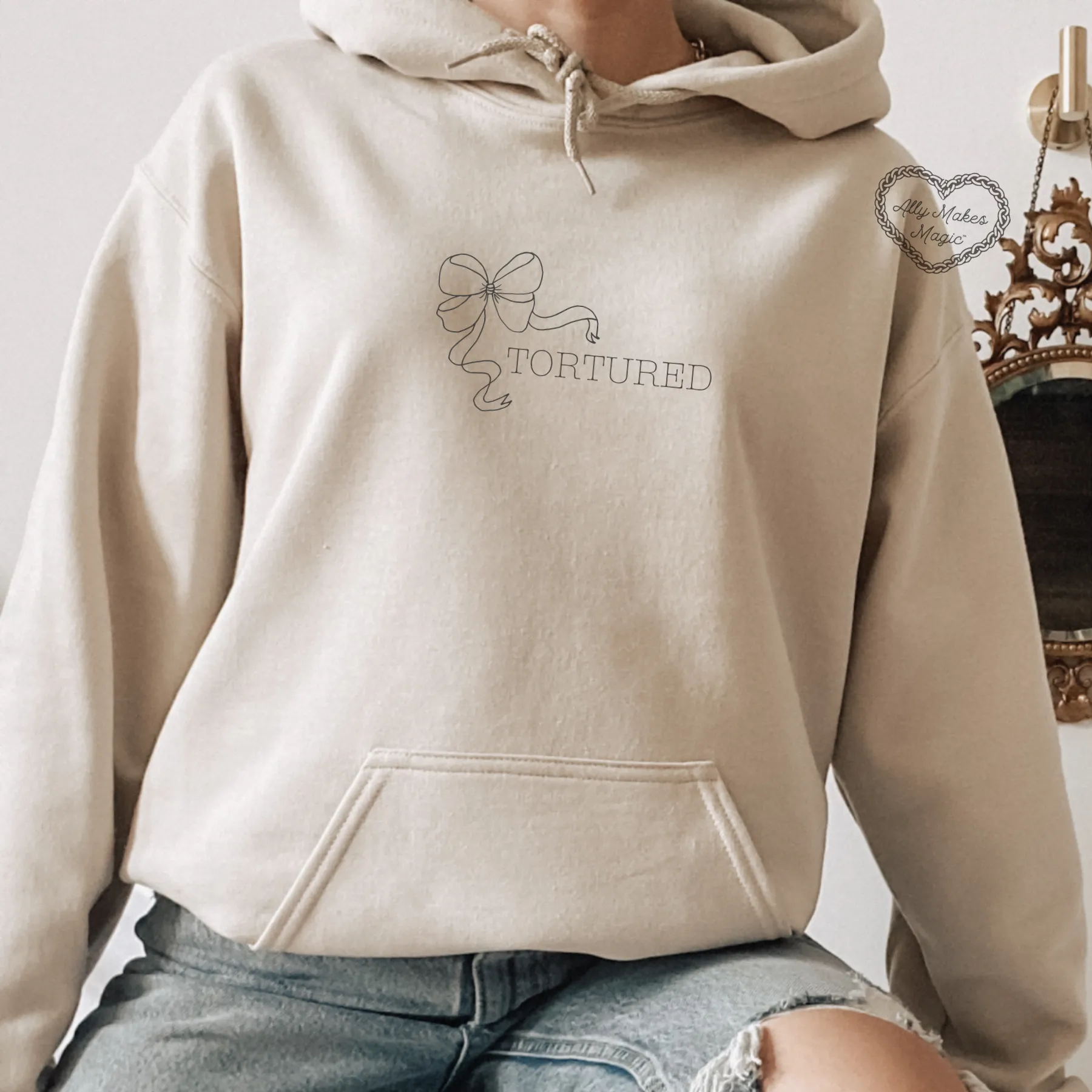 tortured hoodie sold by Ally Makes Magic product image thumbnail 3