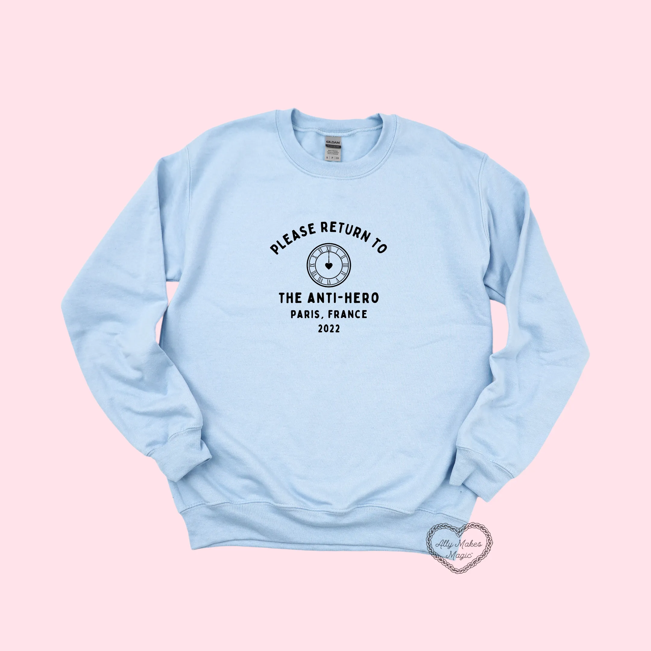 midnight crewneck sold by Ally Makes Magic