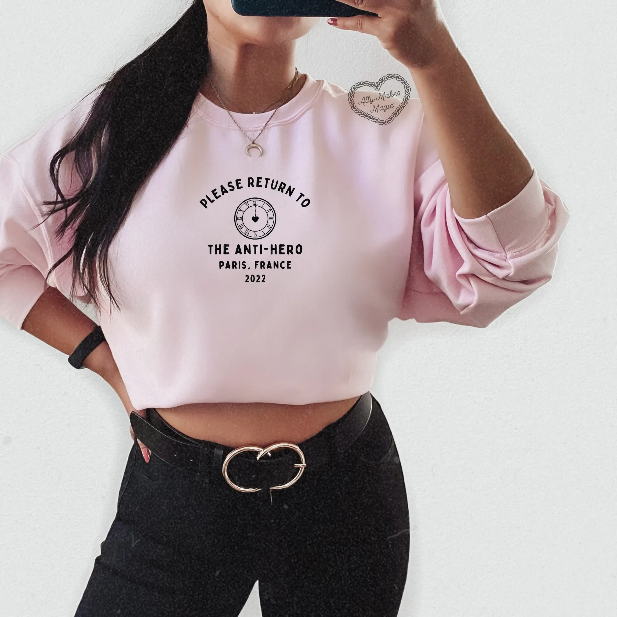 midnight crewneck sold by Ally Makes Magic product image thumbnail 2