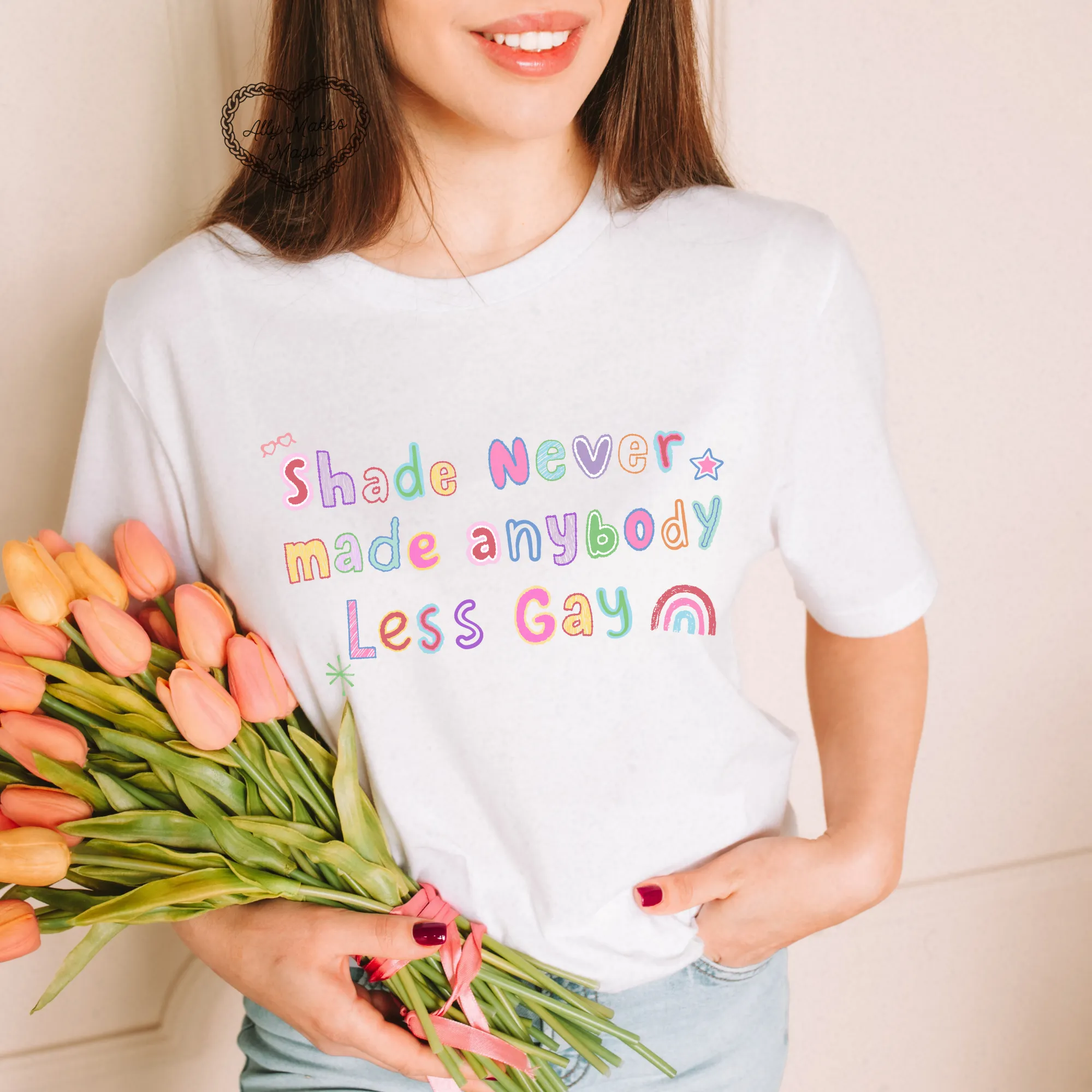 u need to calm down tee sold by Ally Makes Magic product image thumbnail 2