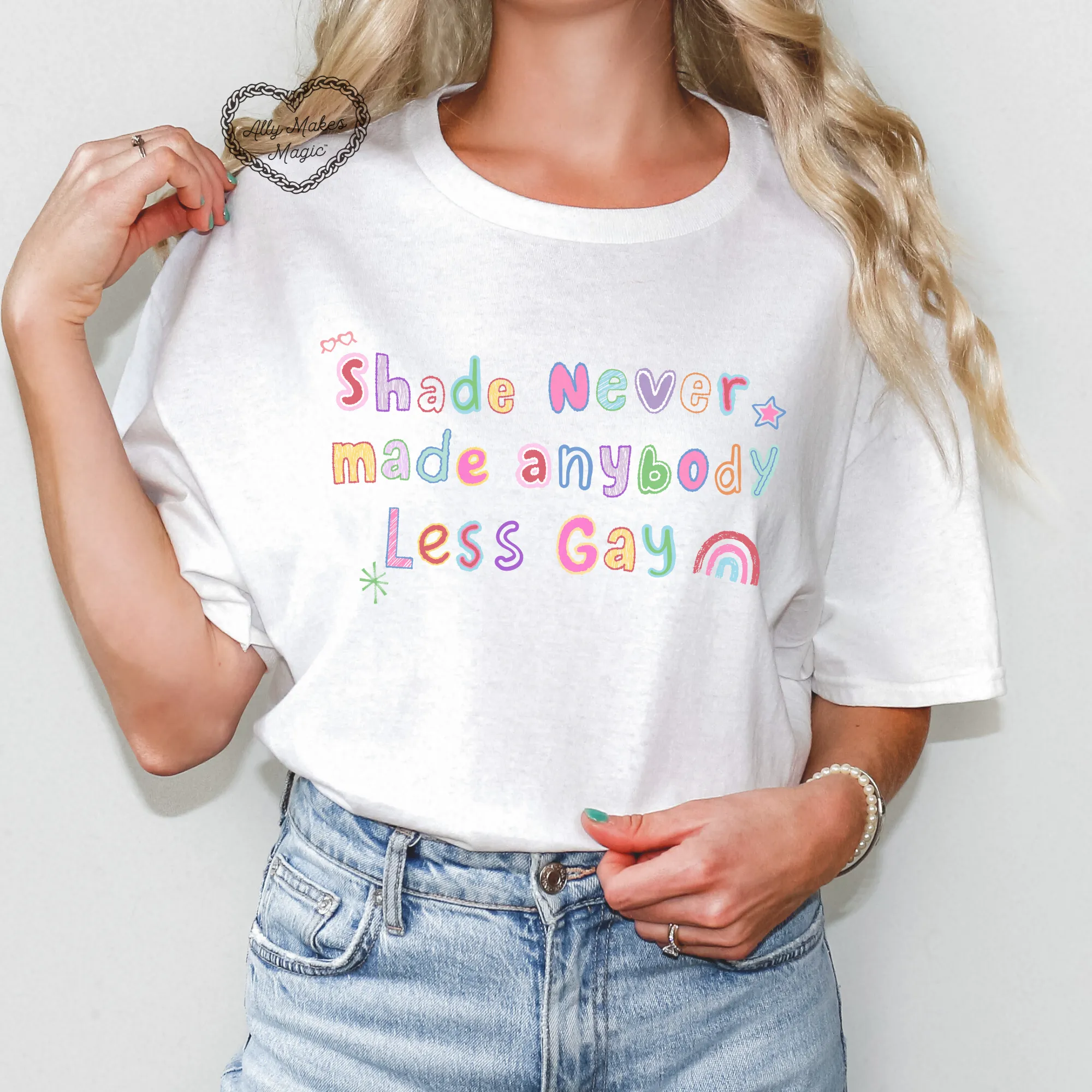 u need to calm down tee sold by Ally Makes Magic product image thumbnail 3