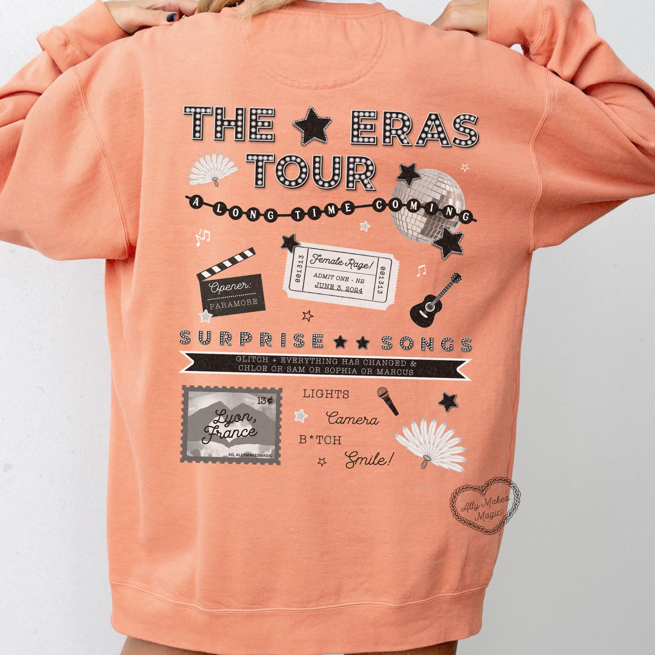 lyon night 2 pullover | comfort colors (tortured) sold by Ally Makes Magic