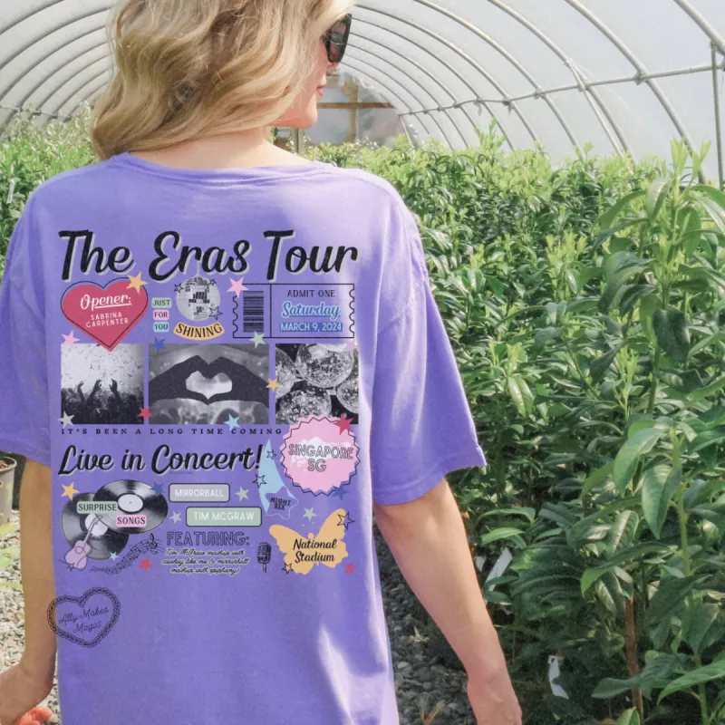 singapore night 6 retro tee | comfort colors sold by Ally Makes Magic