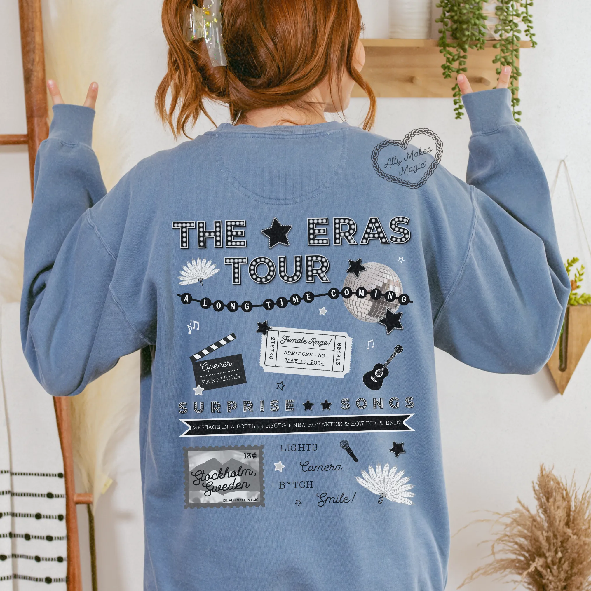 stockholm night 3 pullover | comfort colors (tortured) sold by Ally Makes Magic