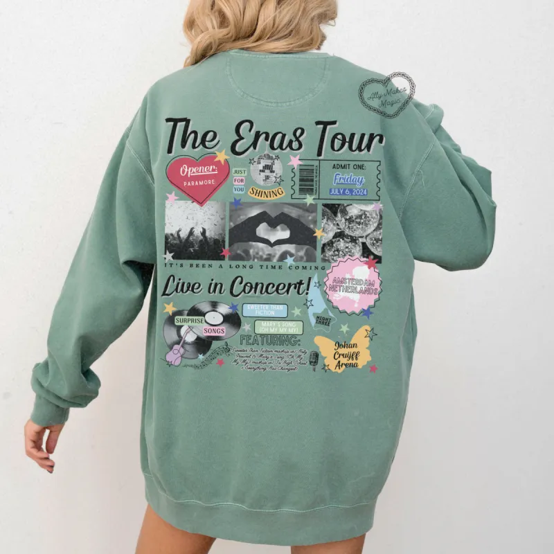 amsterdam night 3 retro pullover | comfort colors sold by Ally Makes Magic