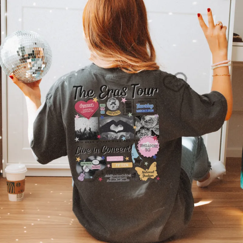 singapore night 4 retro tee | comfort colors sold by Ally Makes Magic