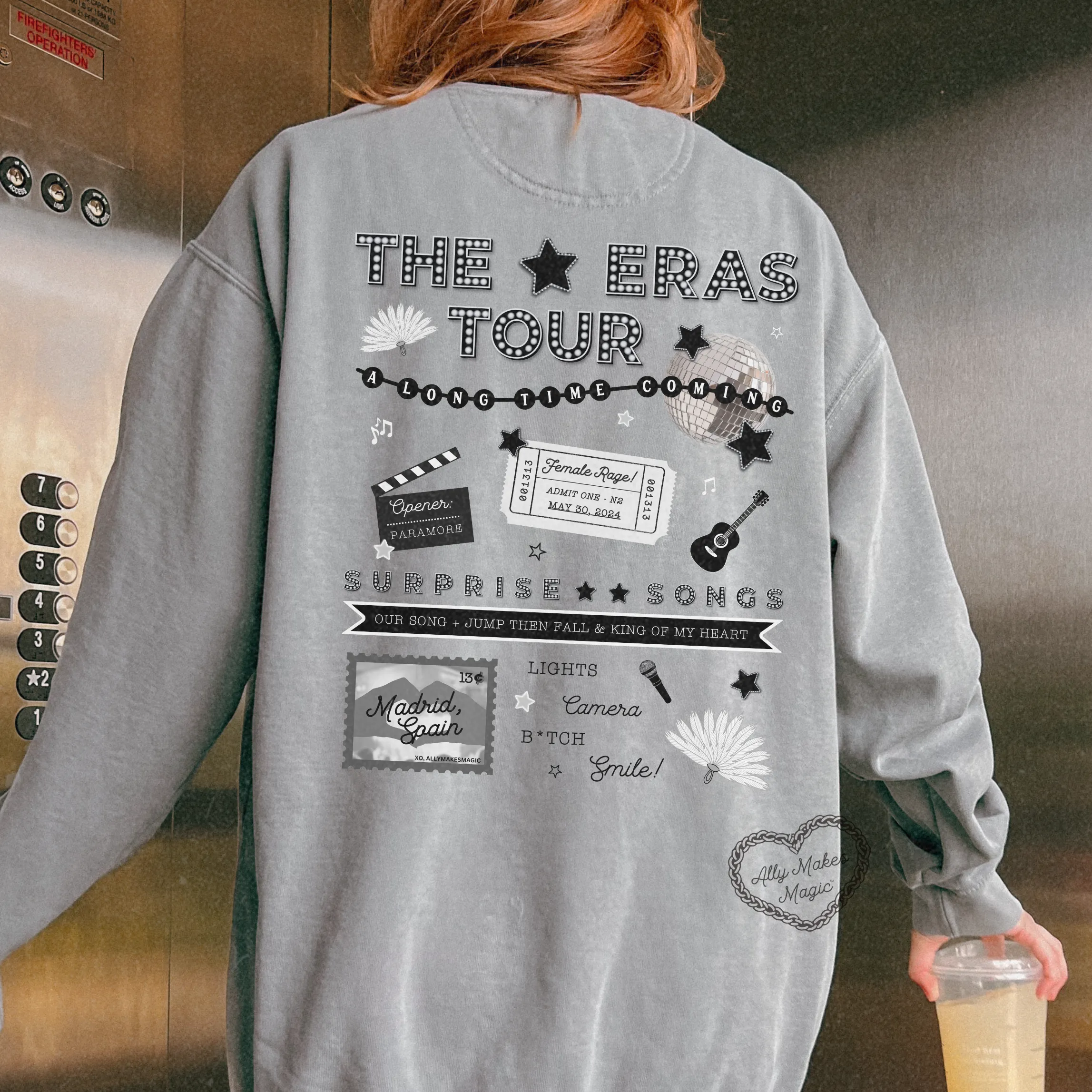 madrid night 2 pullover | comfort colors (tortured) sold by Ally Makes Magic