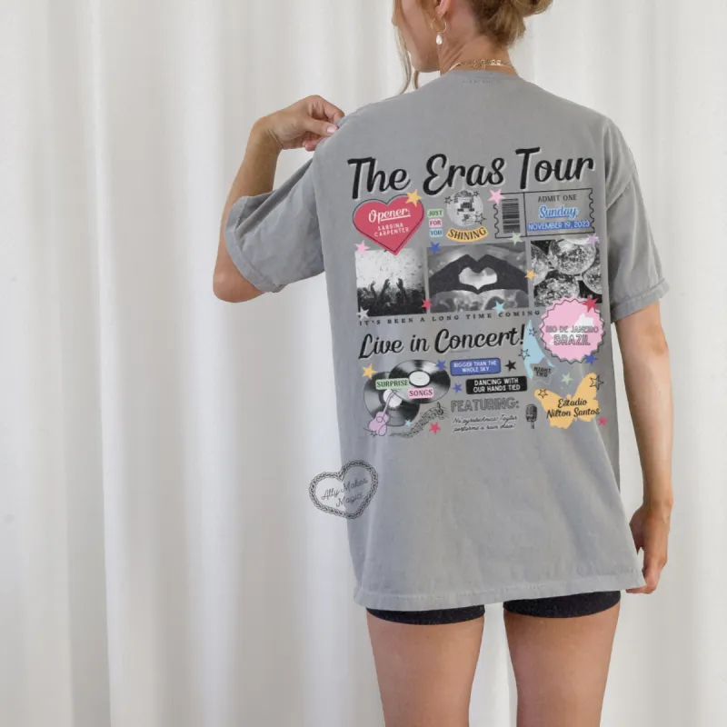 rio de janeiro night 2 retro t-shirt | comfort colors sold by Ally Makes Magic