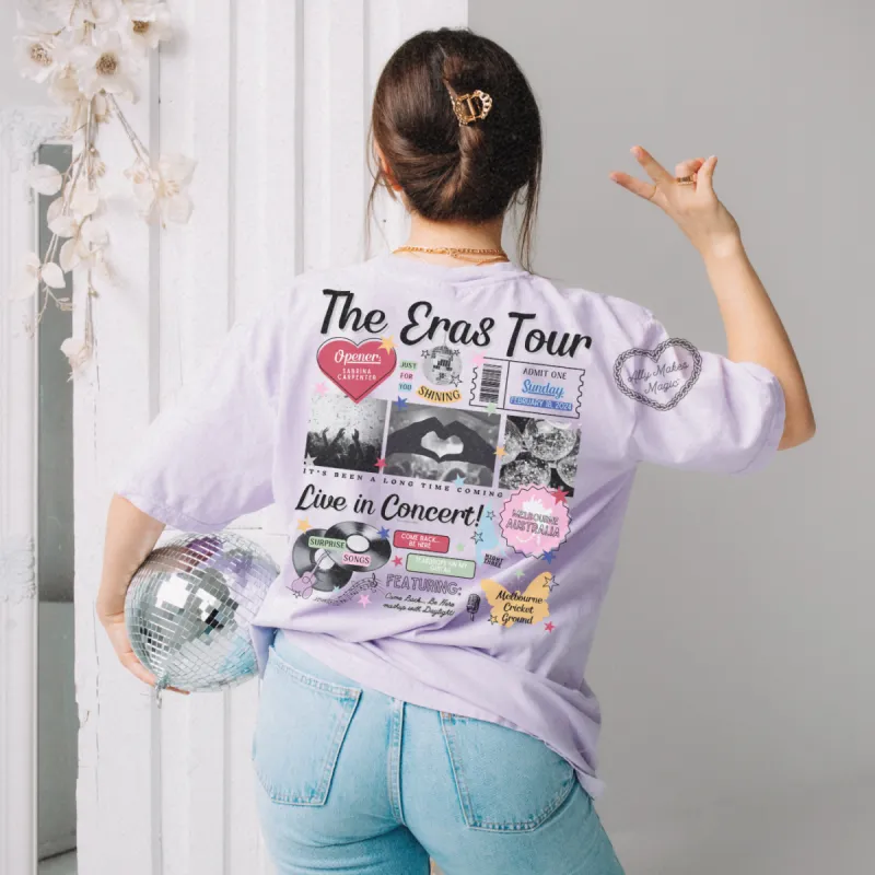 melbourne night 3 retro tee | comfort colors sold by Ally Makes Magic