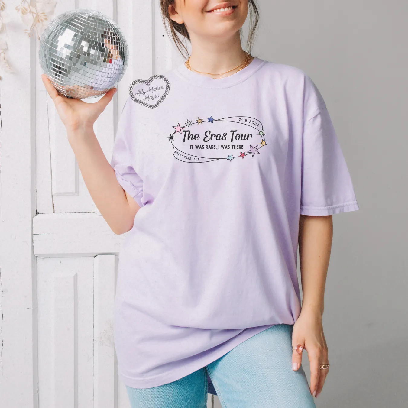 melbourne night 3 retro tee | comfort colors sold by Ally Makes Magic product image thumbnail 2