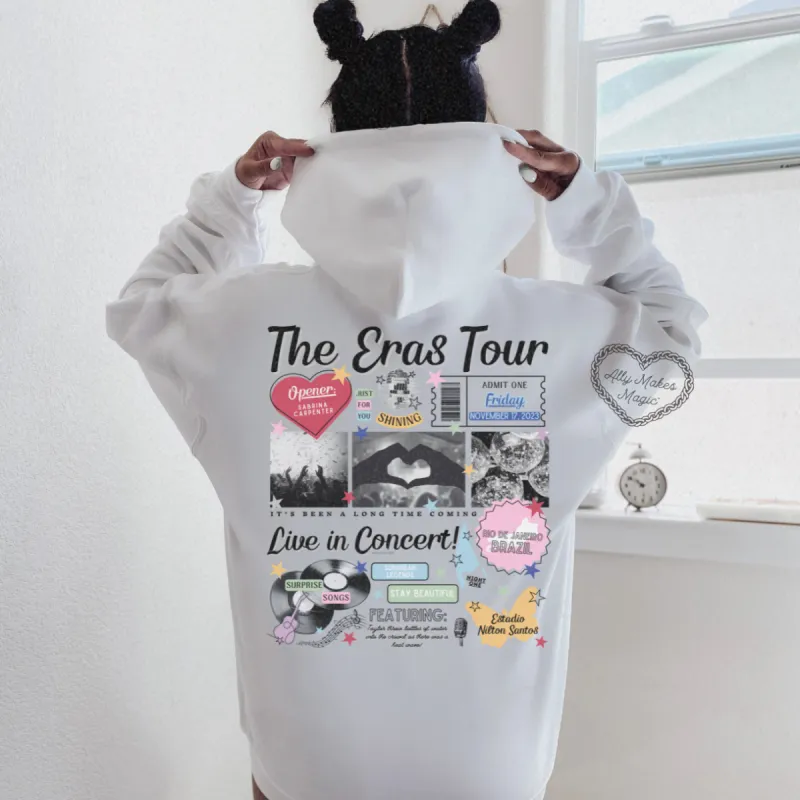 rio de janeiro night 1 retro hoodie sold by Ally Makes Magic