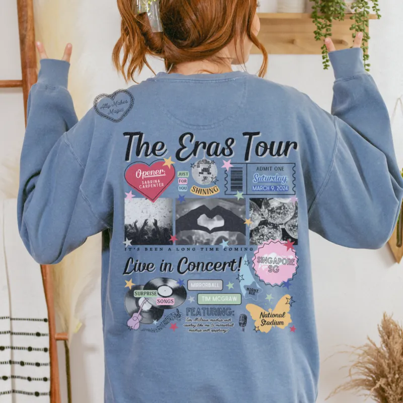 singapore night 6 retro pullover | comfort colors sold by Ally Makes Magic