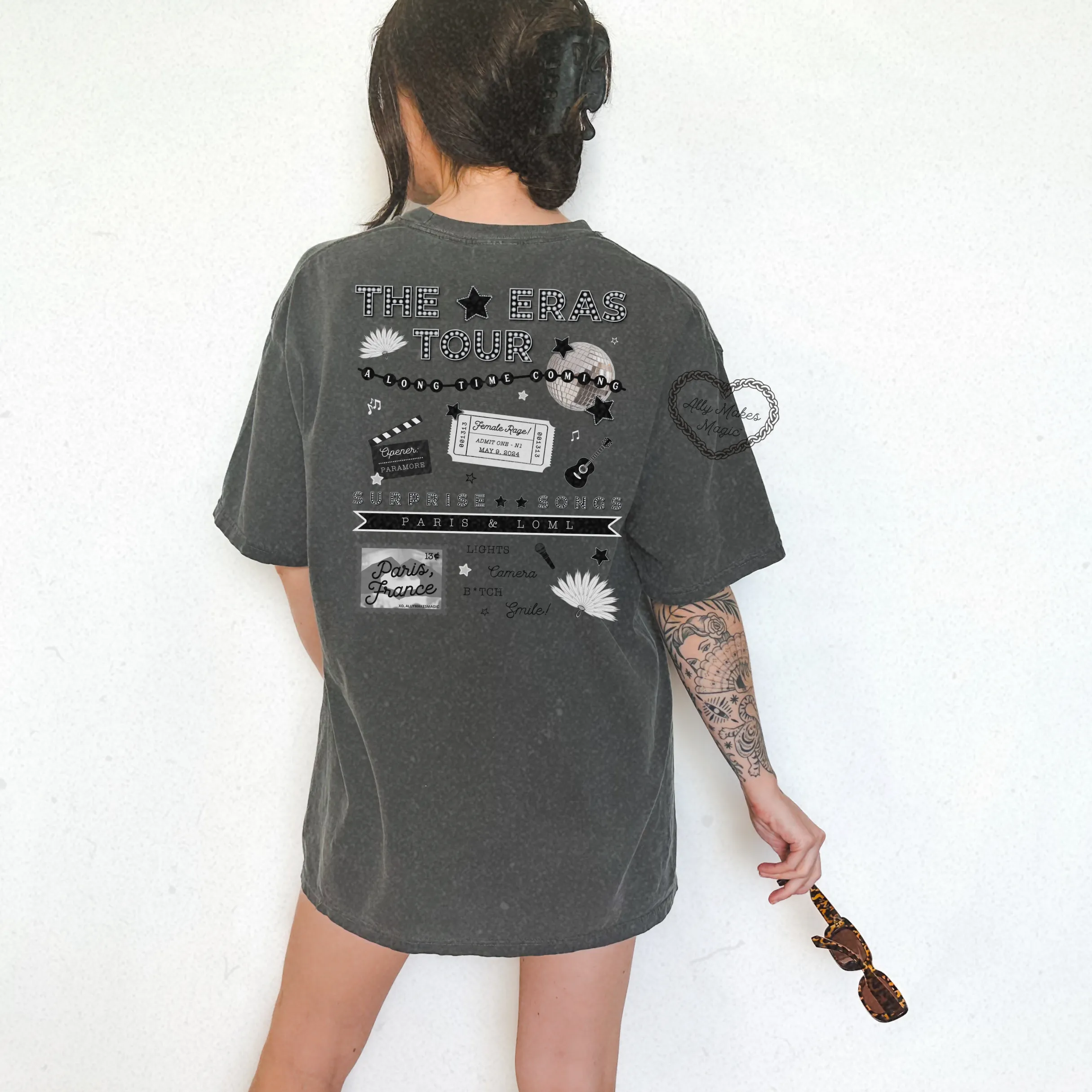 paris night 1 tee (tortured) | comfort colors sold by Ally Makes Magic