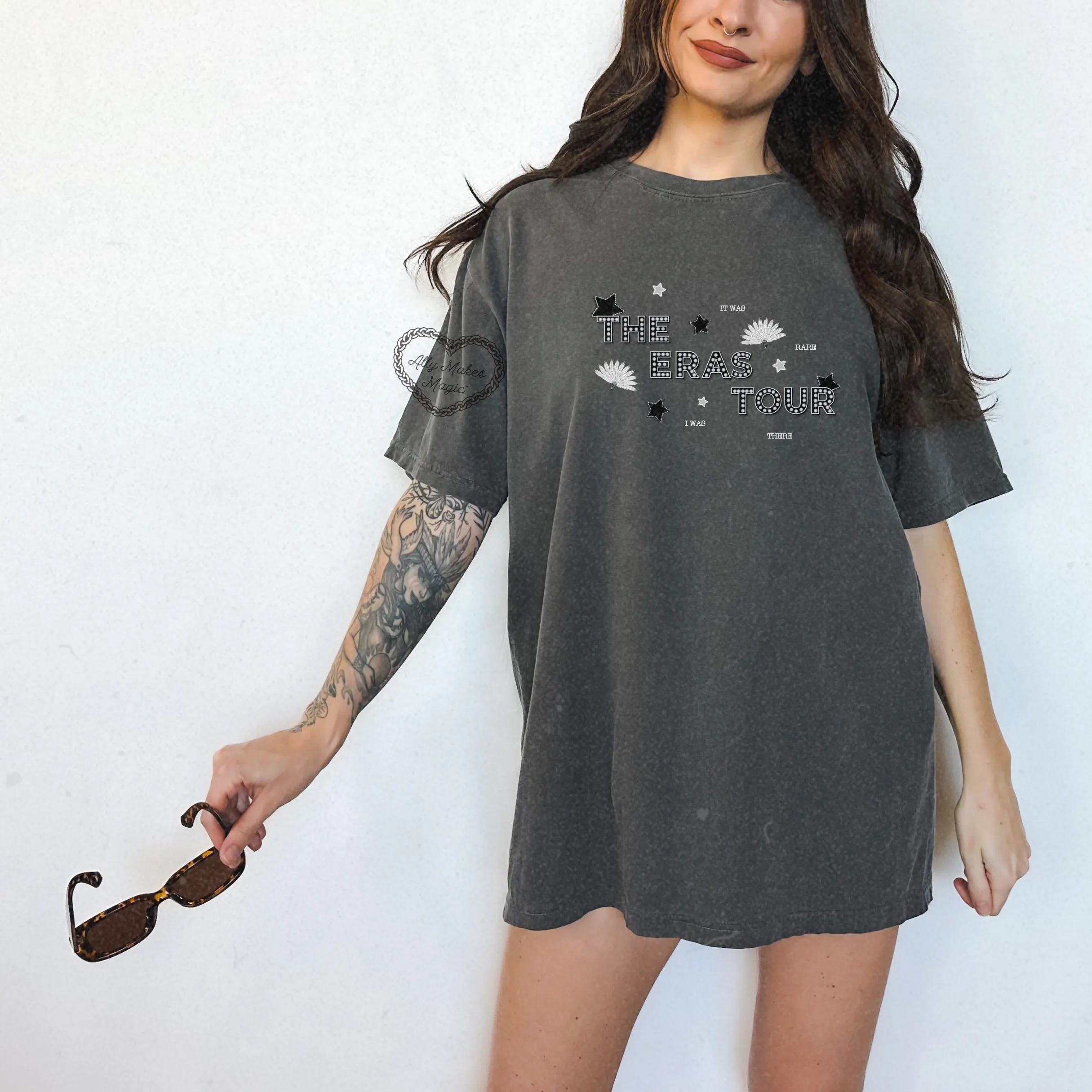 paris night 1 tee (tortured) | comfort colors sold by Ally Makes Magic product image thumbnail 2