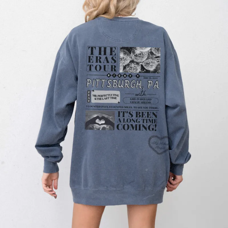 pittsburgh night 1 pullover | comfort colors sold by Ally Makes Magic