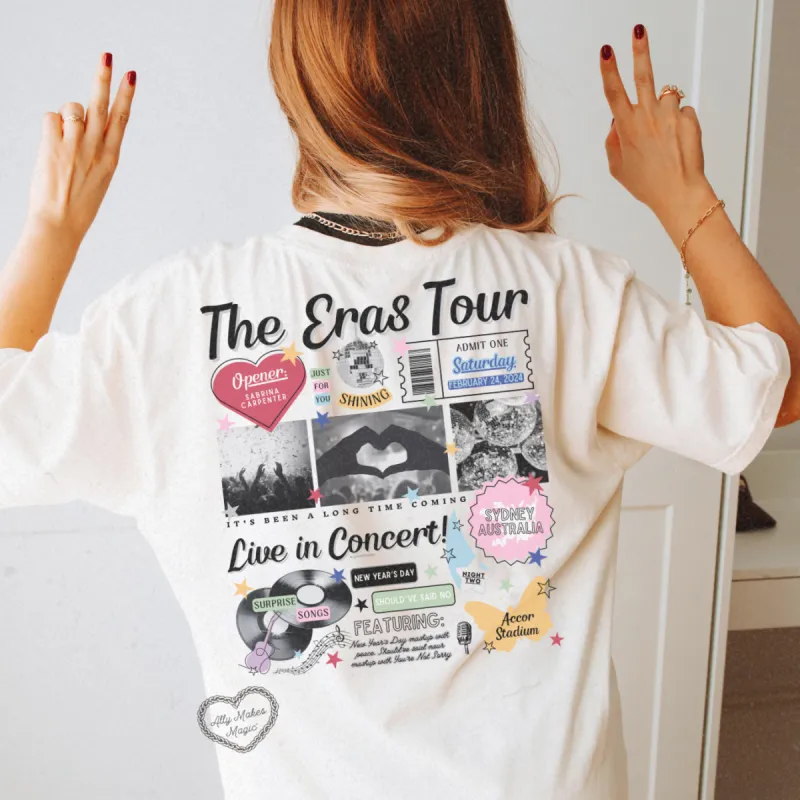 sydney night 2 retro tee | comfort colors sold by Ally Makes Magic