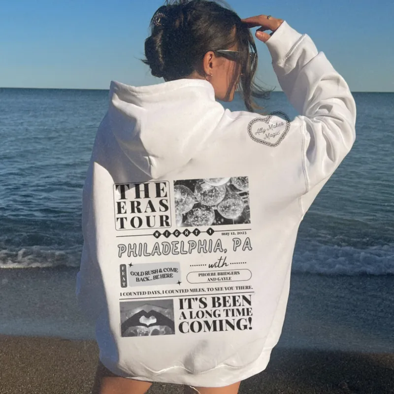 philadelphia night 1 hoodie sold by Ally Makes Magic