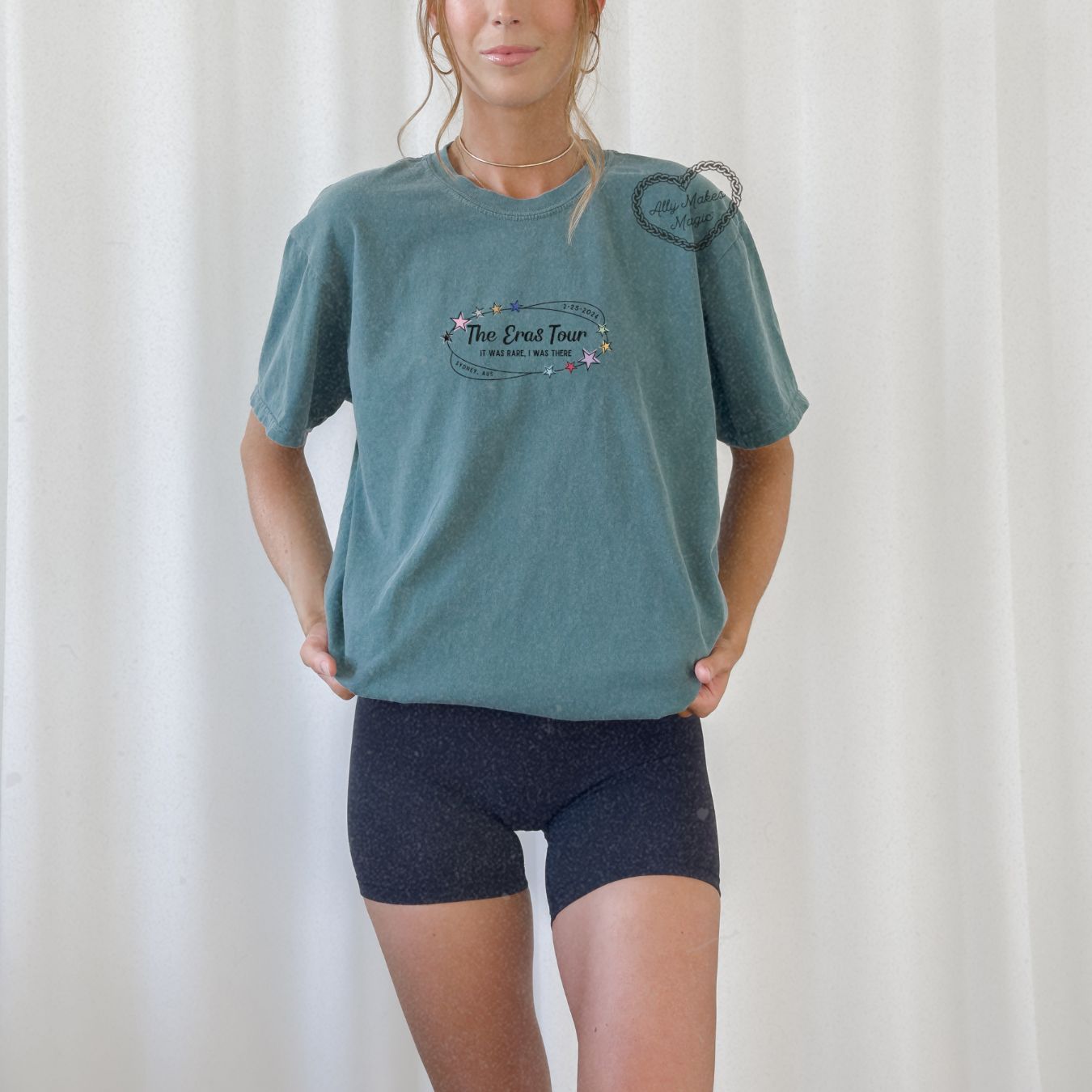 sydney night 3 retro tee | comfort colors sold by Ally Makes Magic product image thumbnail 2