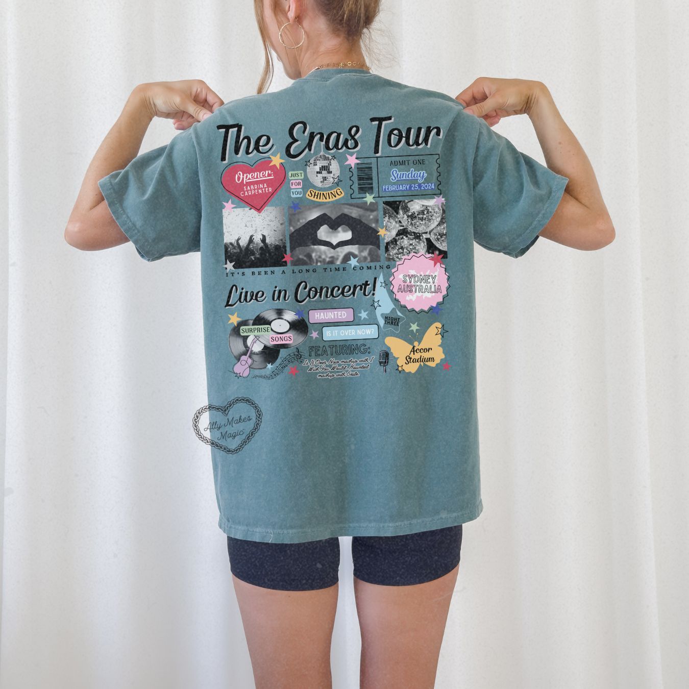 sydney night 3 retro tee | comfort colors sold by Ally Makes Magic