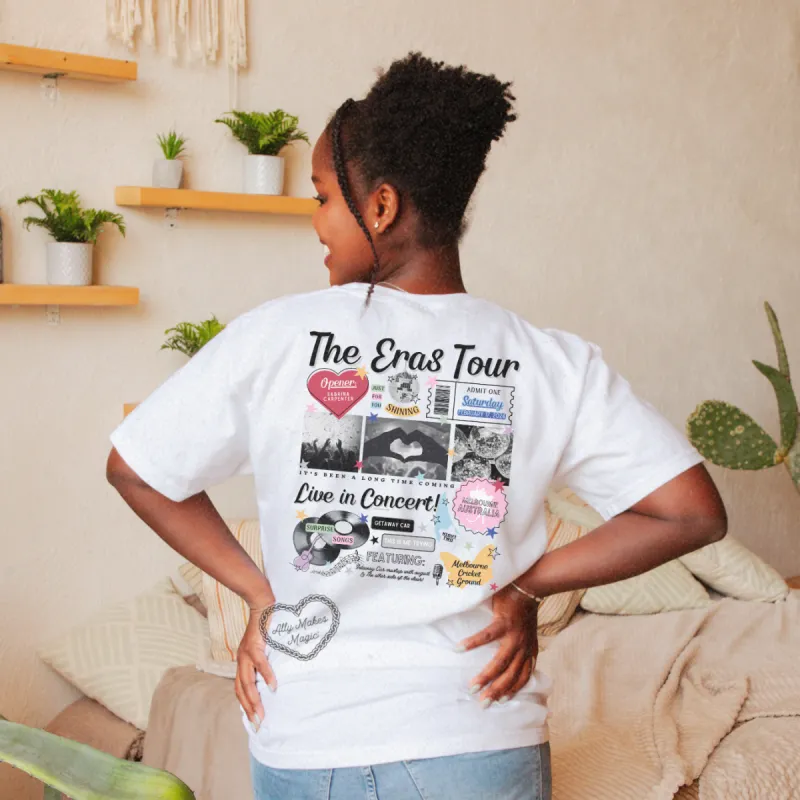 melbourne night 2 retro tee | comfort colors sold by Ally Makes Magic