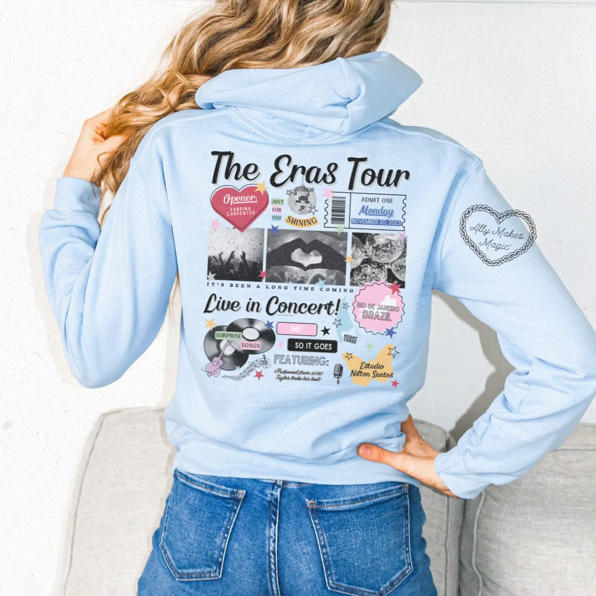 rio de janeiro night 3 retro hoodie sold by Ally Makes Magic