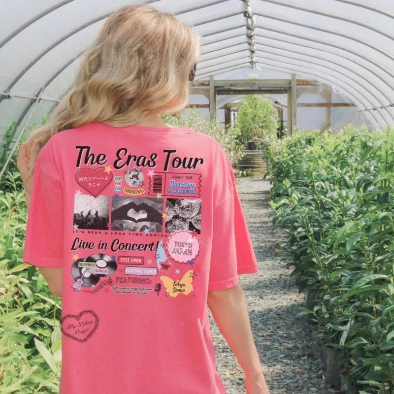 tokyo night 2 retro tee | comfort colors sold by Ally Makes Magic