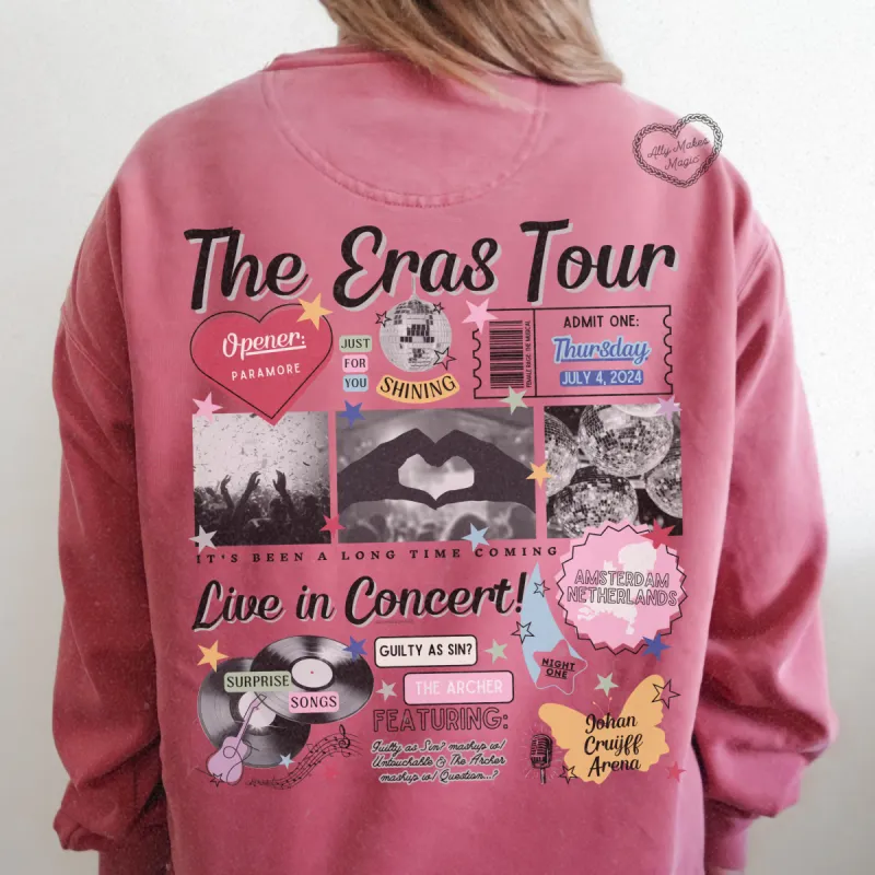 amsterdam night 1 retro pullover | comfort colors sold by Ally Makes Magic