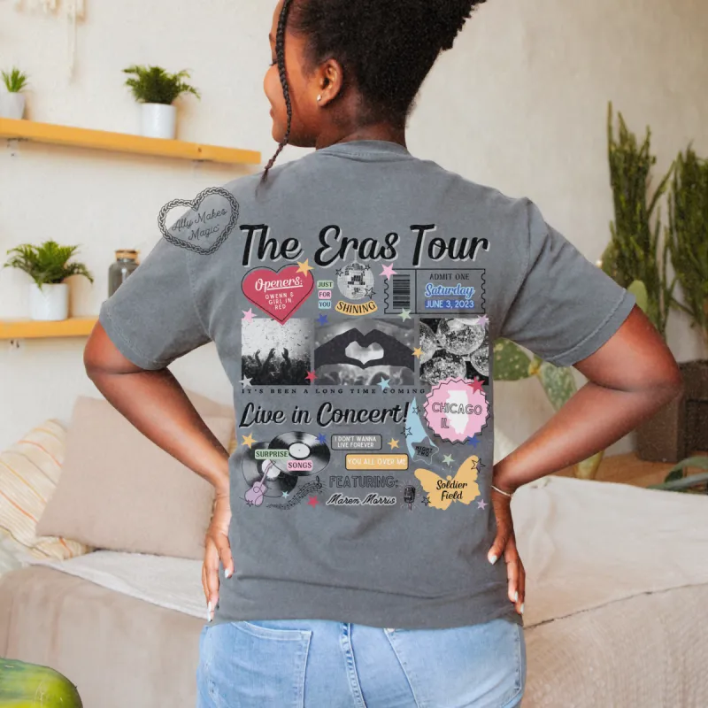 chicago night 2 retro t-shirt | comfort colors sold by Ally Makes Magic