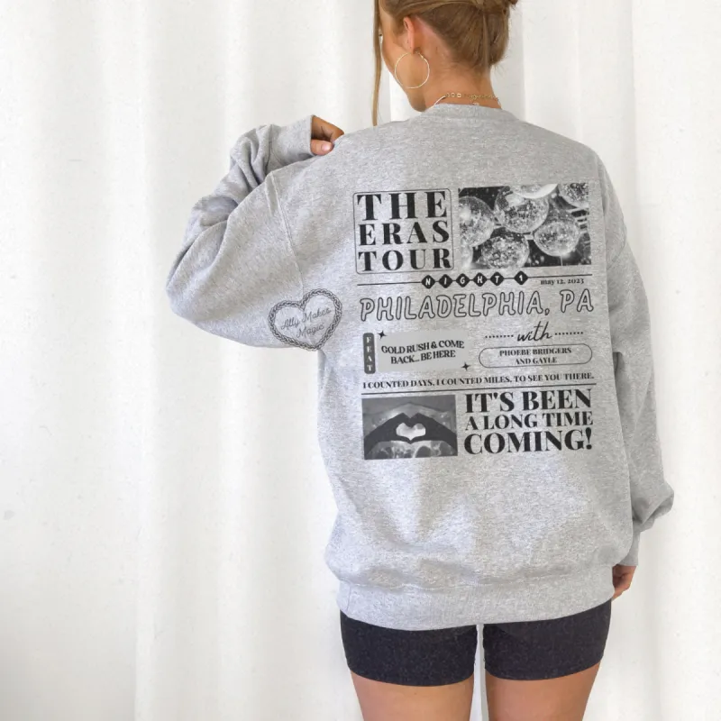philadelphia night 1 sweater | gildan sold by Ally Makes Magic