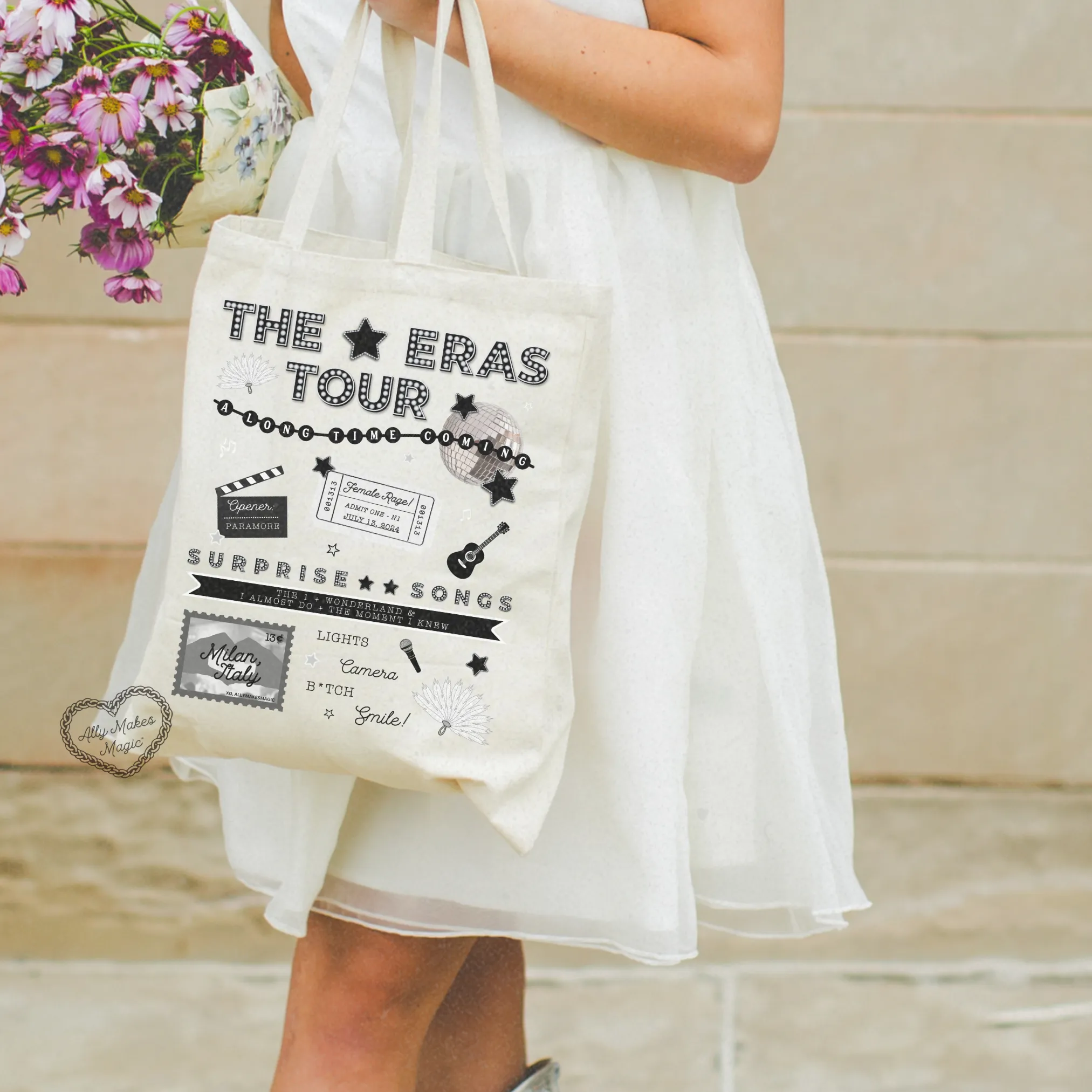 milan night 1 tote bag (tortured) sold by Ally Makes Magic