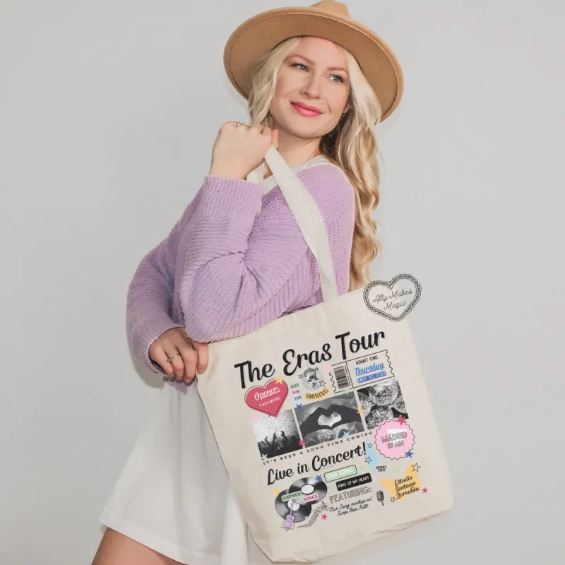 madrid night 2 retro tote bag sold by Ally Makes Magic