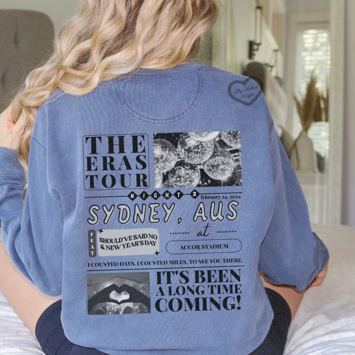 sydney night 2 pullover | comfort colors sold by Ally Makes Magic