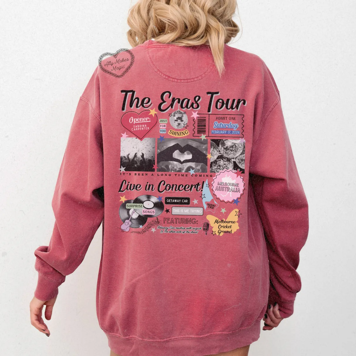 melbourne night 2 retro pullover | comfort colors sold by Ally Makes Magic