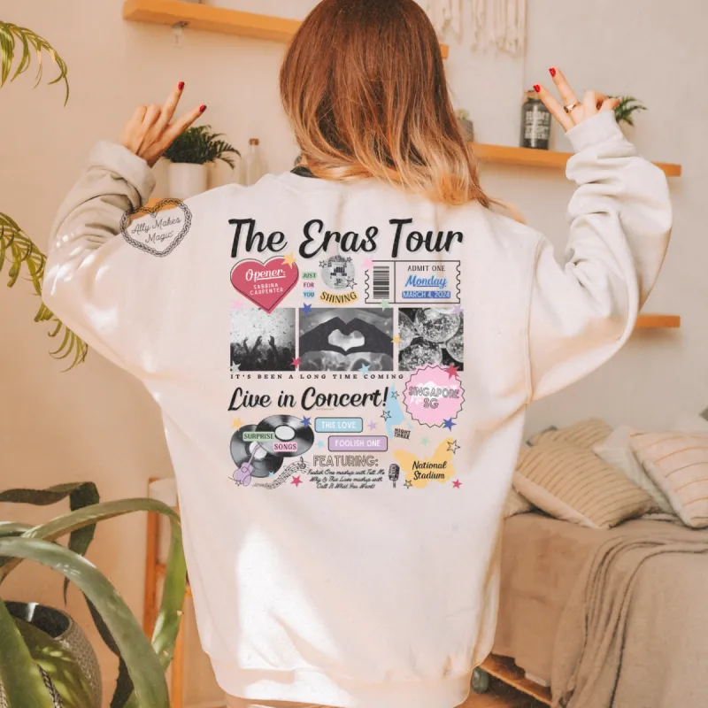 singapore night 3 retro sweater | gildan sold by Ally Makes Magic