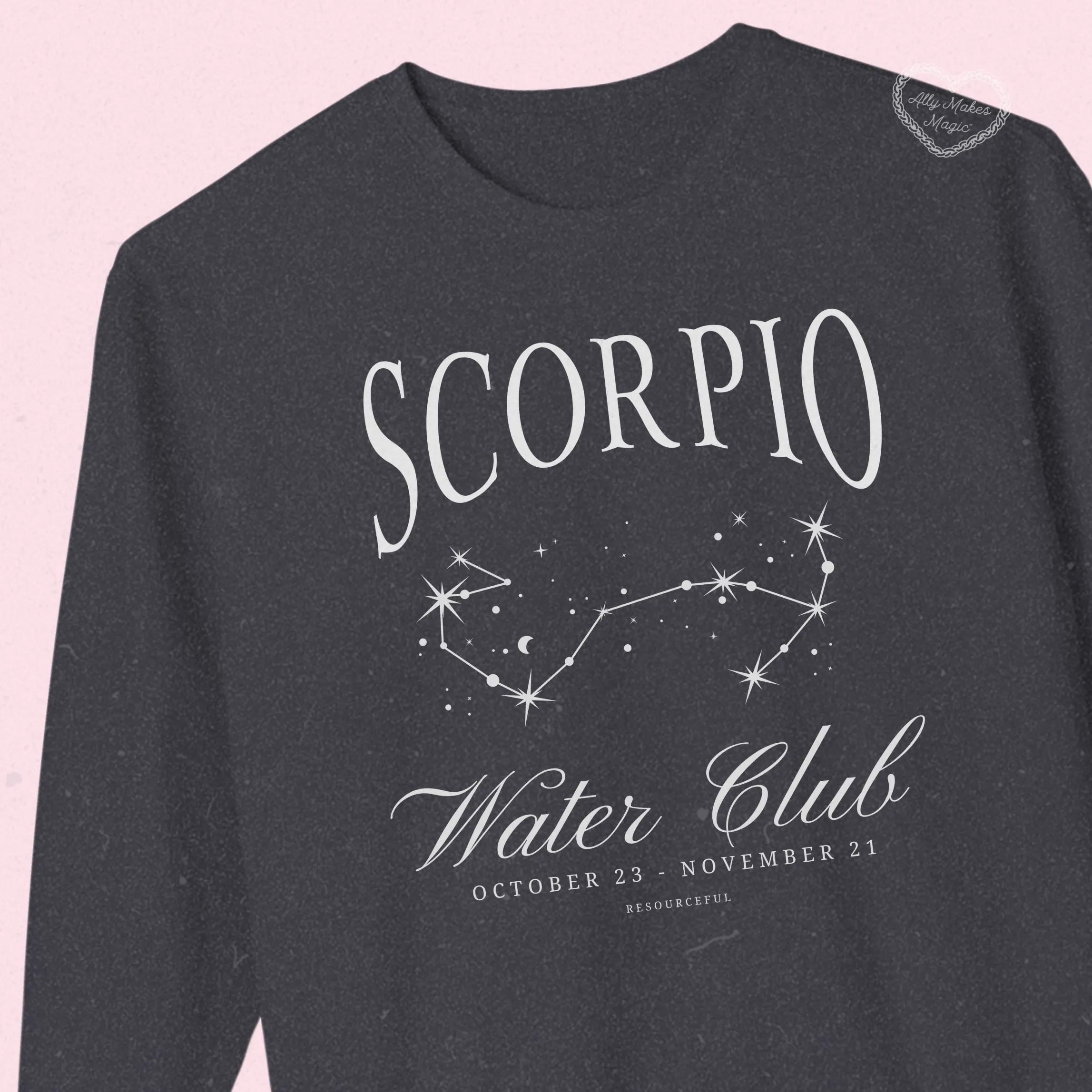 scorpio zodiac crew sold by Ally Makes Magic product image thumbnail 2