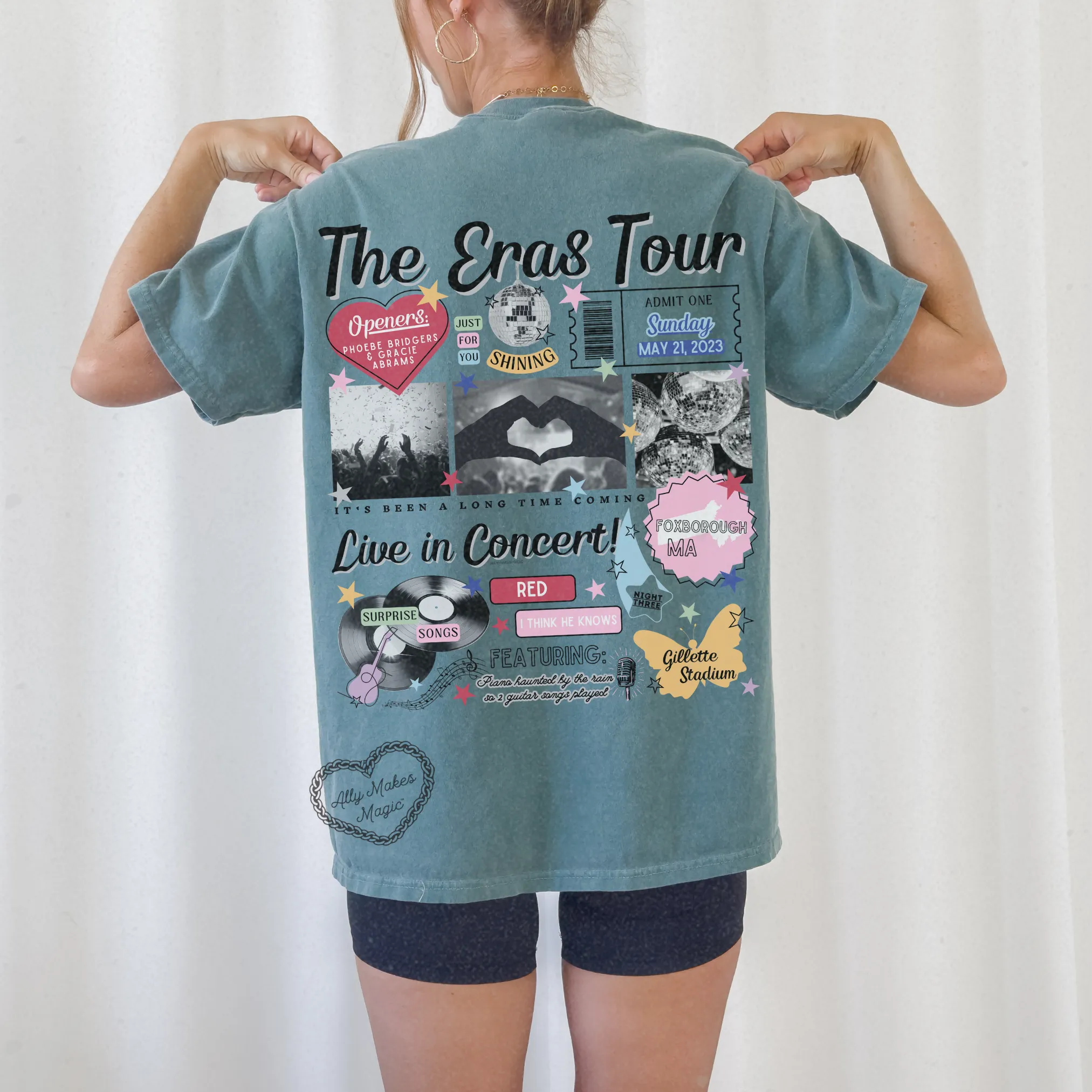 foxborough night 3 retro t-shirt | comfort colors sold by Ally Makes Magic