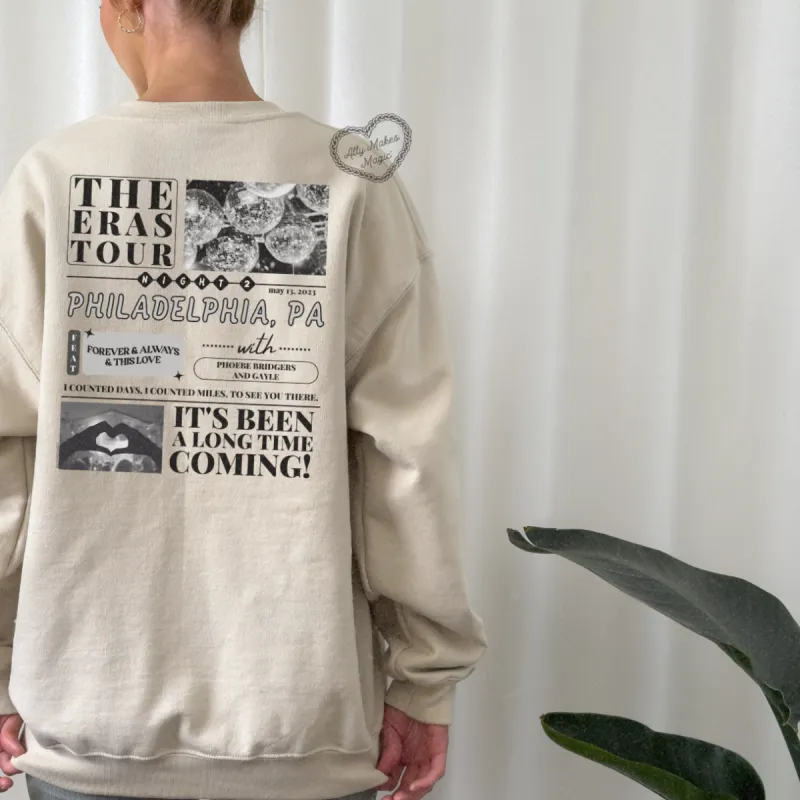 philadelphia night 2 sweater | gildan sold by Ally Makes Magic