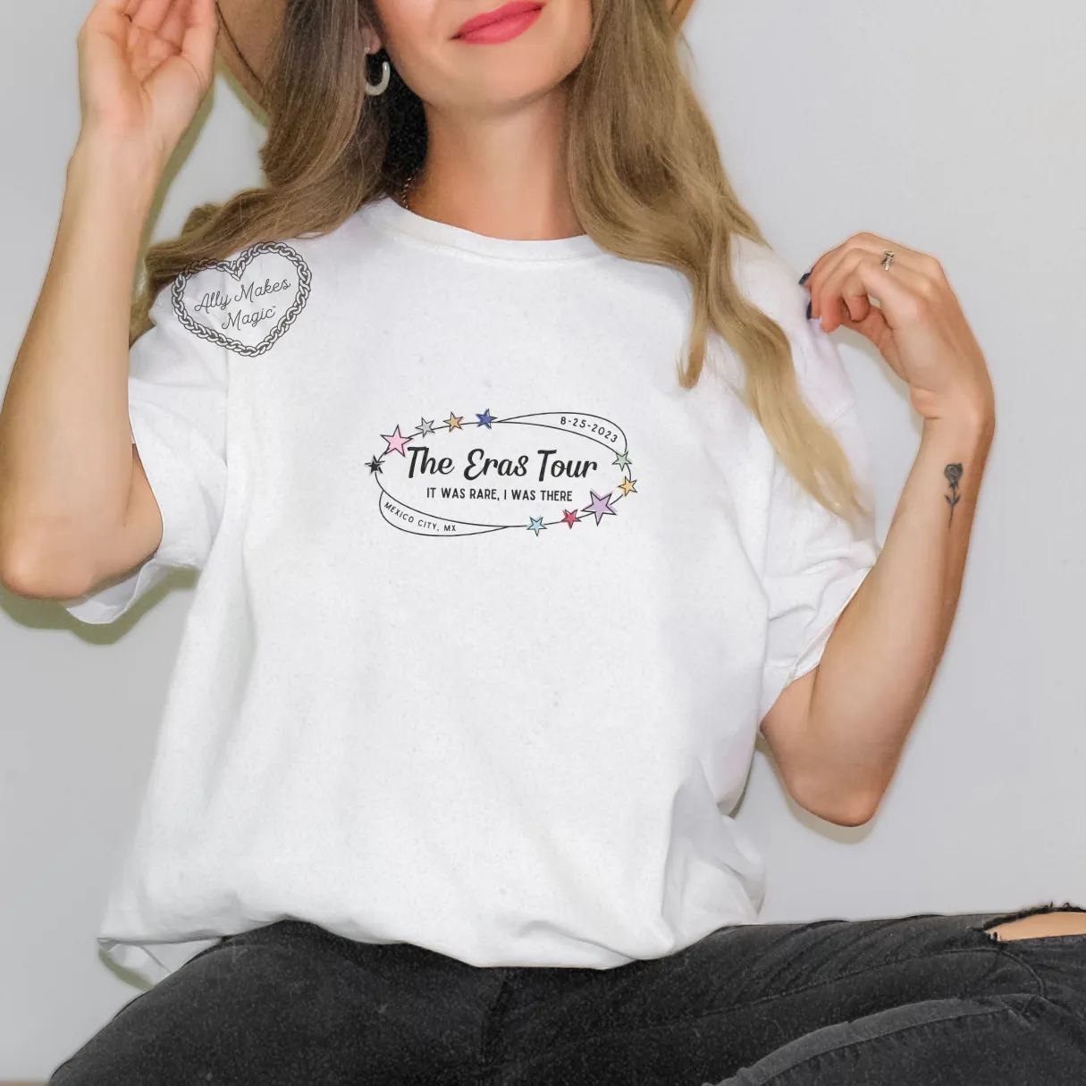 mexico city night 2 retro t-shirt | comfort colors sold by Ally Makes Magic product image thumbnail 2